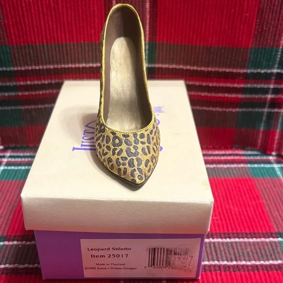 Just The Right Shoe Wild Leopard Heels - Picture 4 of 5